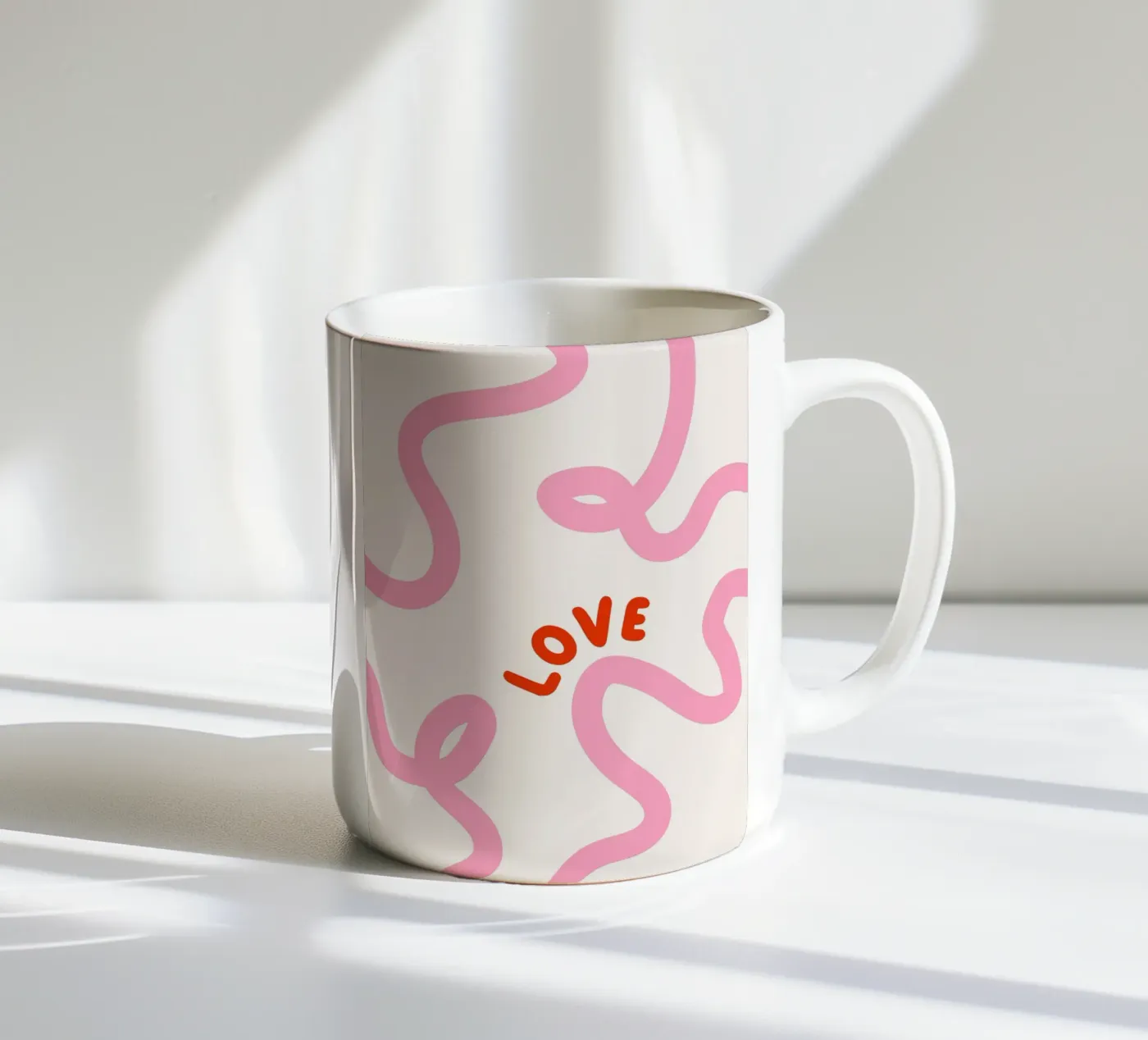 Love notes ceramic mug by we line studio - art