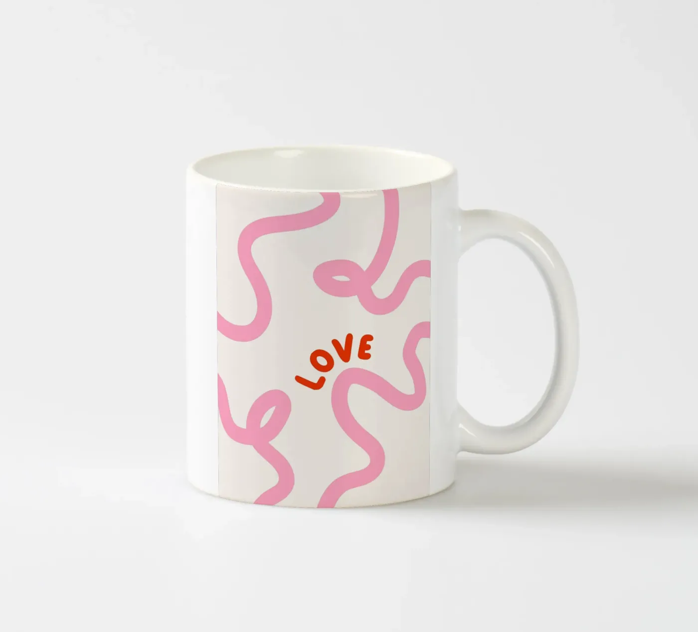 Love notes ceramic mug by we line studio - art