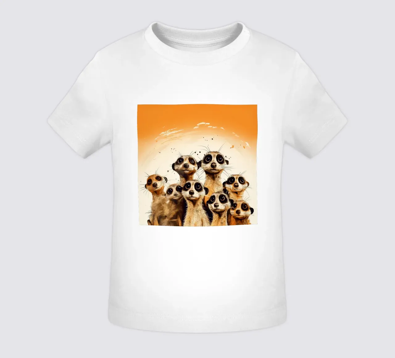Retro Meerkat Gang Baby T-Shirt von Funny Animals