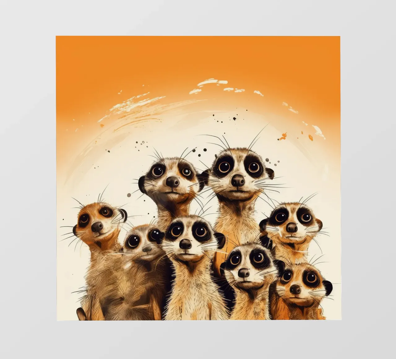 Retro Meerkat Gang Fototapete von Funny Animals