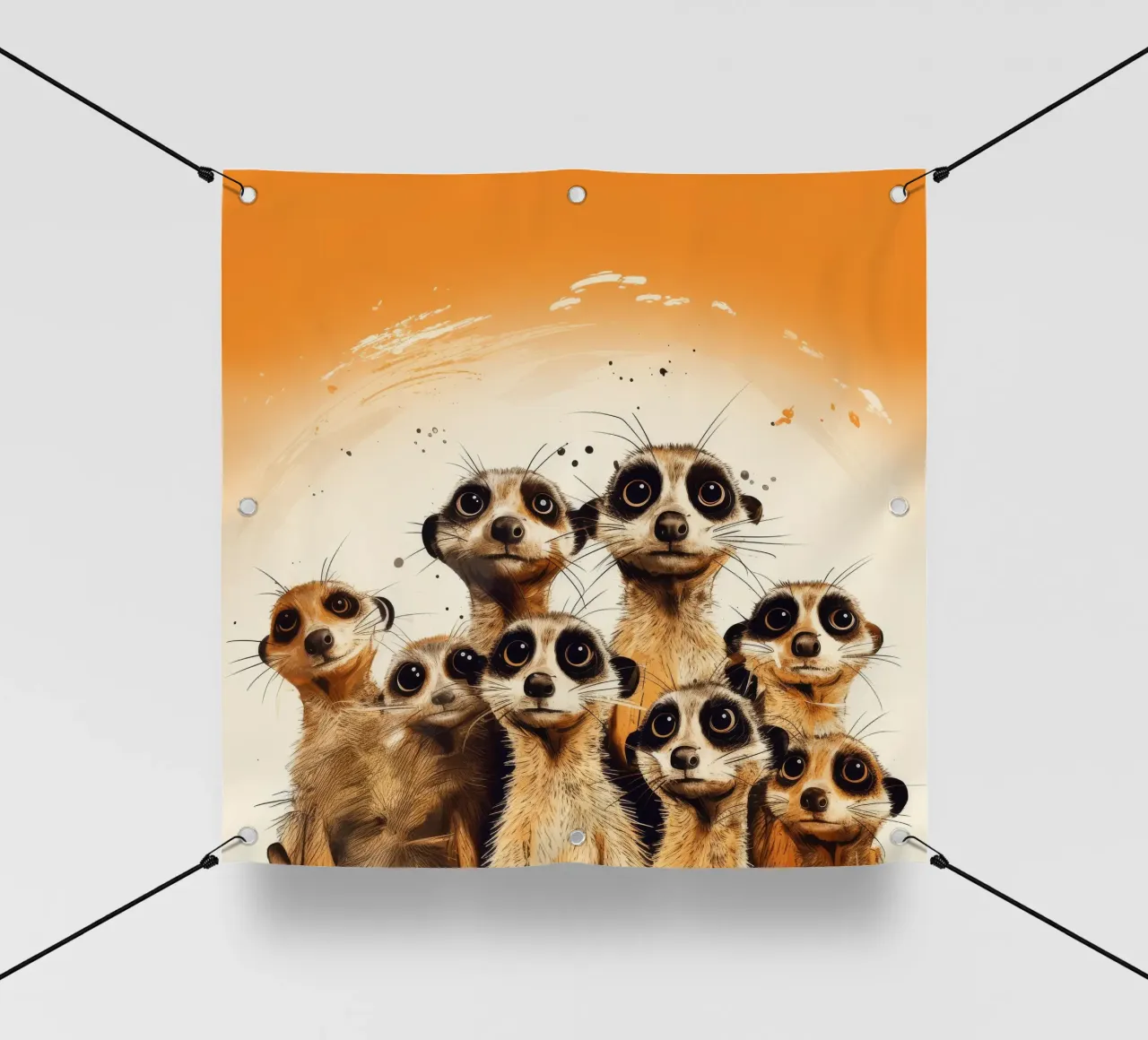 Retro Meerkat Gang telo in pvc da Funny Animals