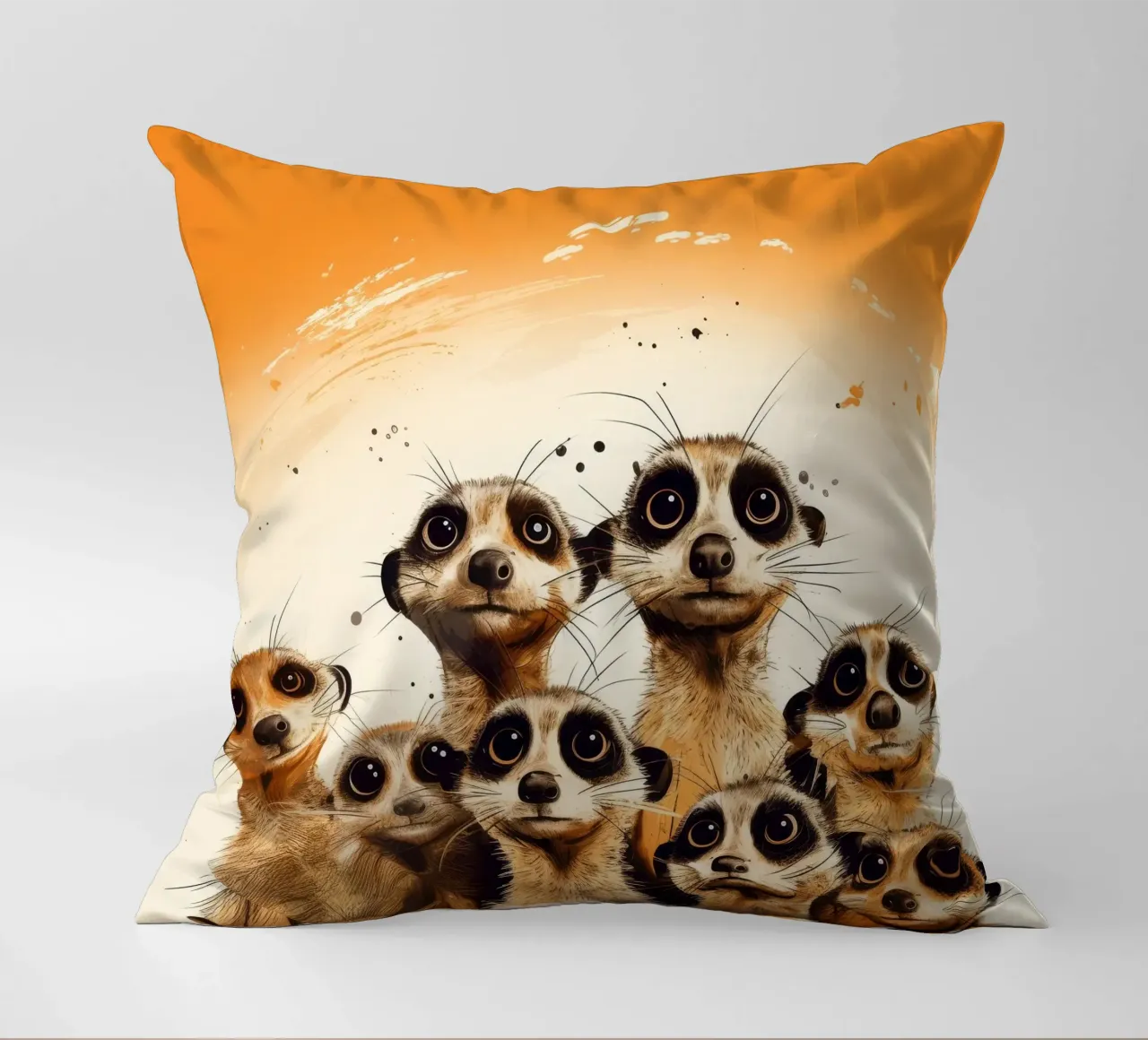 Retro Meerkat Gang cuscino da Funny Animals
