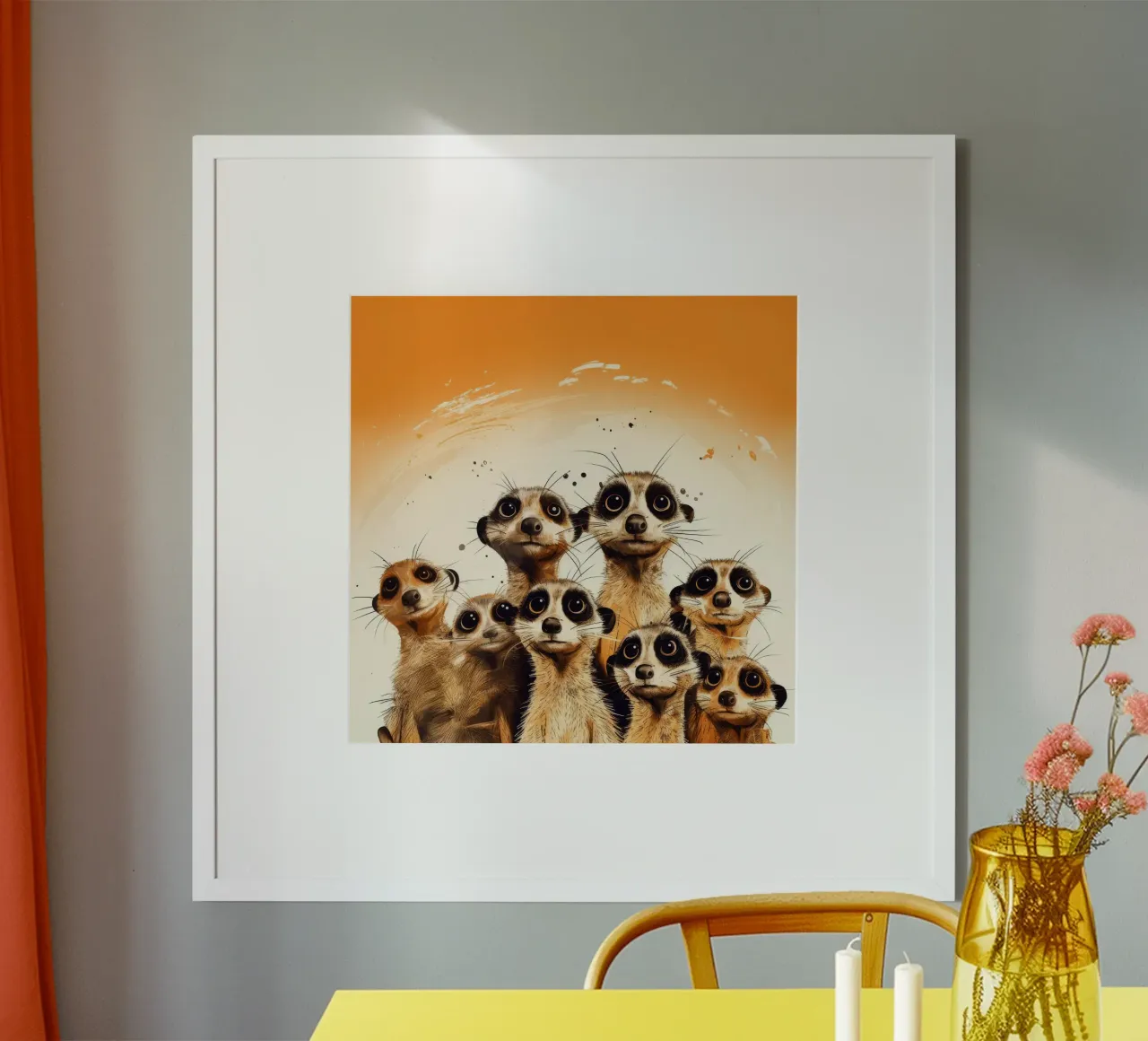Pandilla de suricatas retro hahnemühle de Funny Animals