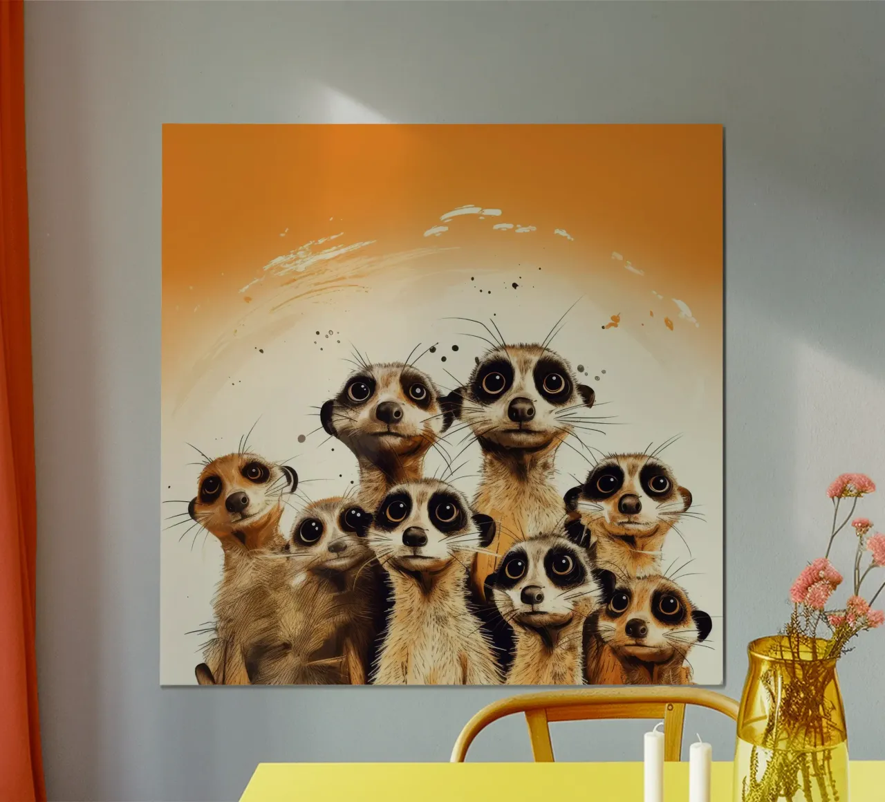 Pandilla de suricatas retro hahnemühle de Funny Animals