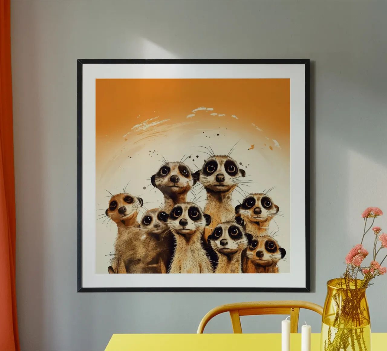 Pandilla de suricatas retro hahnemühle de Funny Animals
