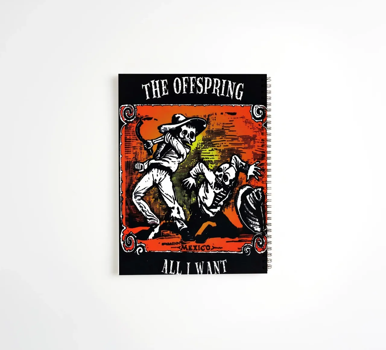 Le groupe The Offspring carnet à spirale de vanhesling