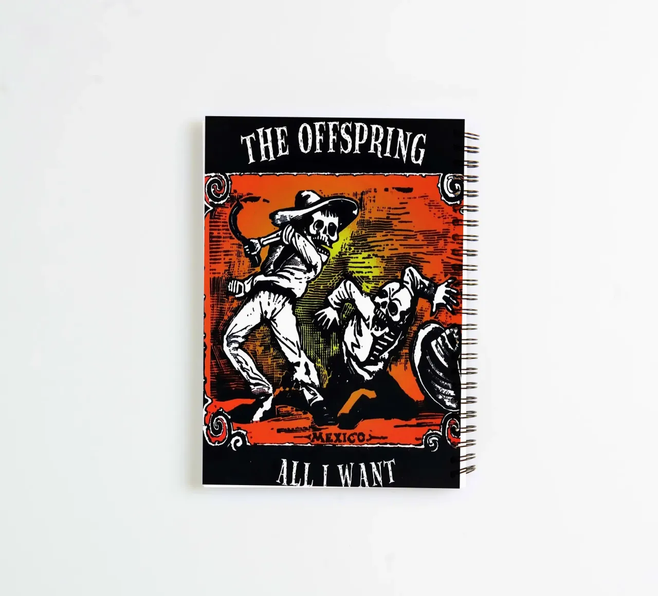 Le groupe The Offspring carnet à spirale de vanhesling