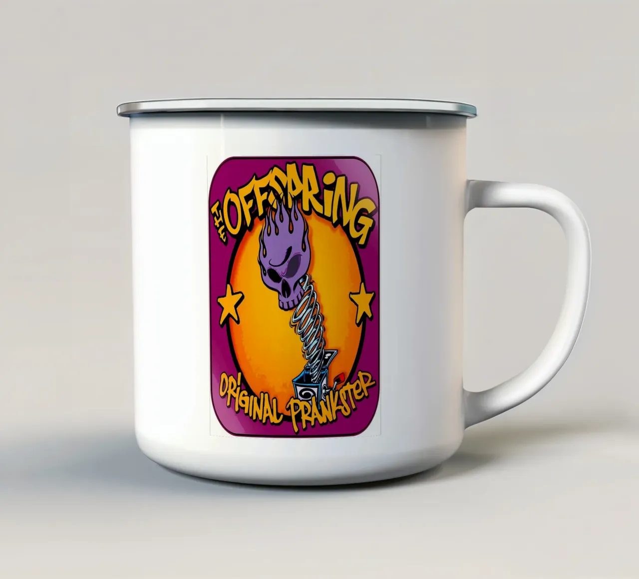 Le groupe The Offspring mug en émail de vanhesling