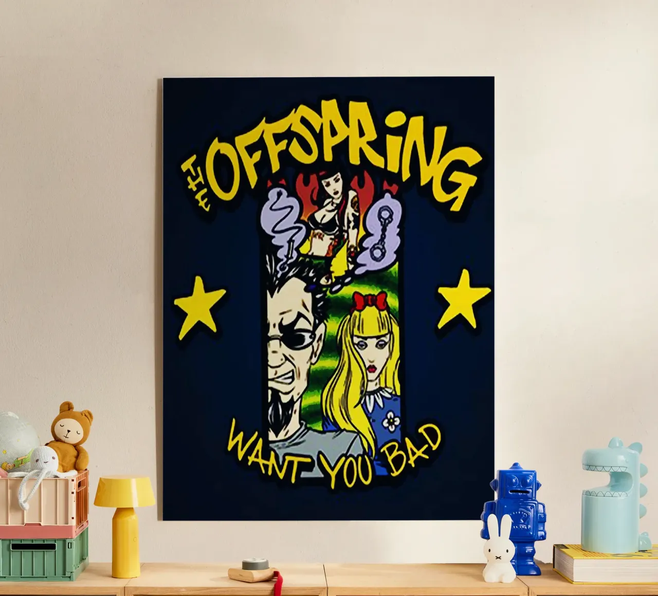 Le groupe The Offspring plexiglas de vanhesling