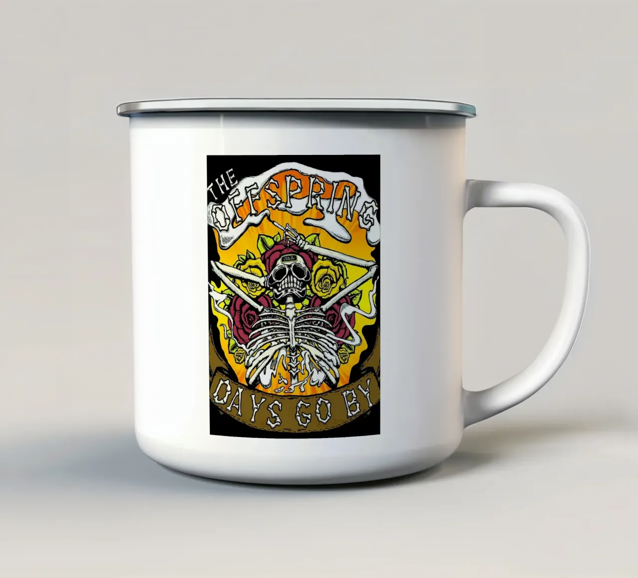 Le groupe The Offspring mug en émail de vanhesling
