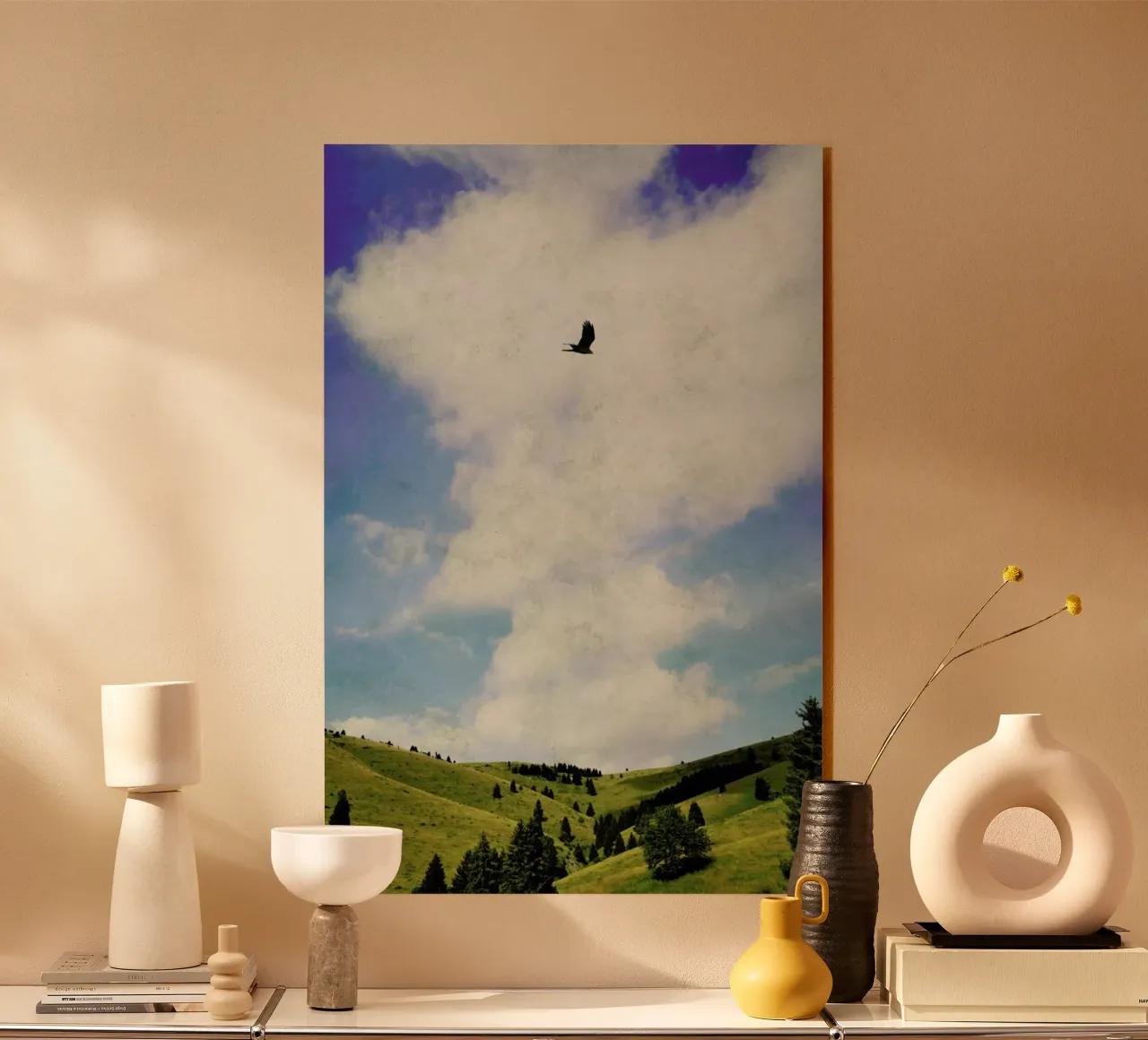 The Hawk acryl van Angelo Cerantola