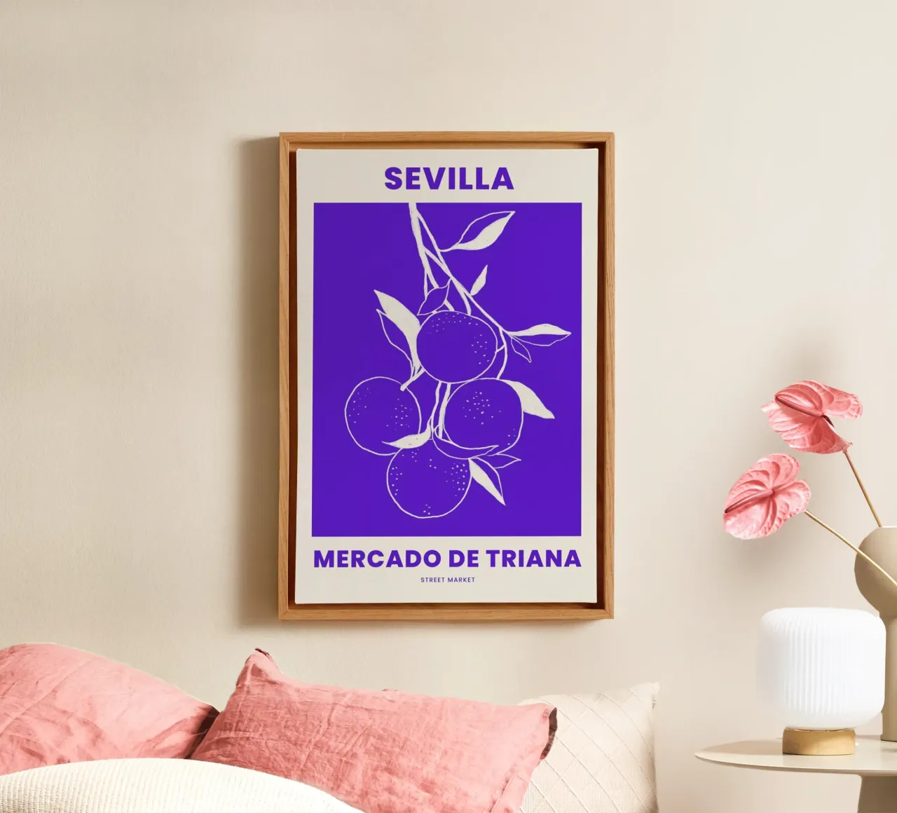 Sevilla tela con Cornice a cassetta da Pure