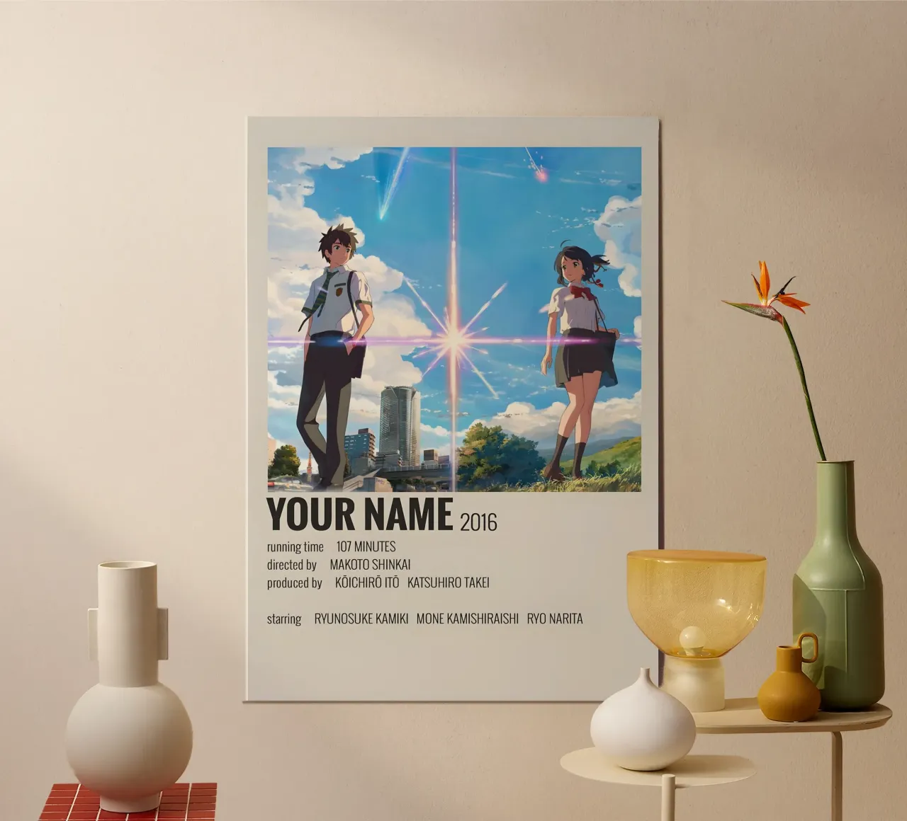 YOUR NAME 2016 carta hahnemühle da MVFminimalist