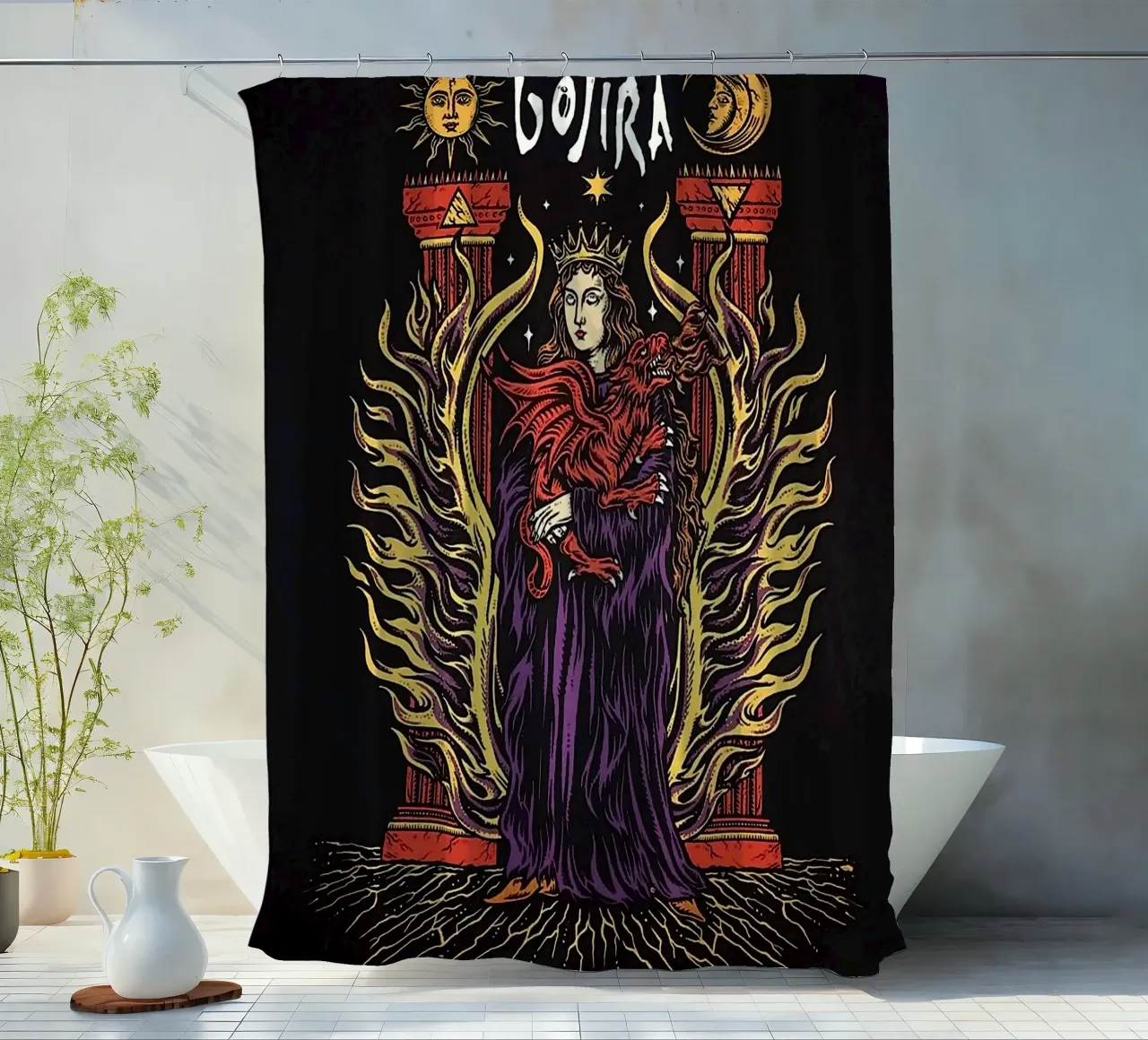 Gojira band tenda da doccia da vanhesling