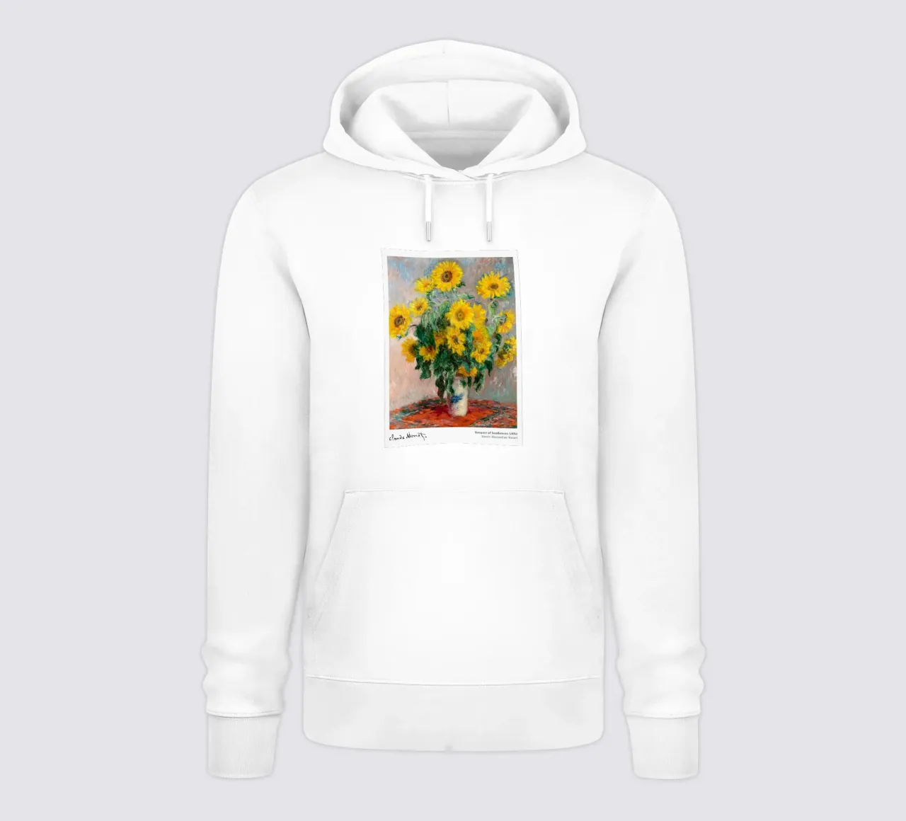 Bouquet di girasoli di Monet 1881 felpa con cappuccio da Jam Poster