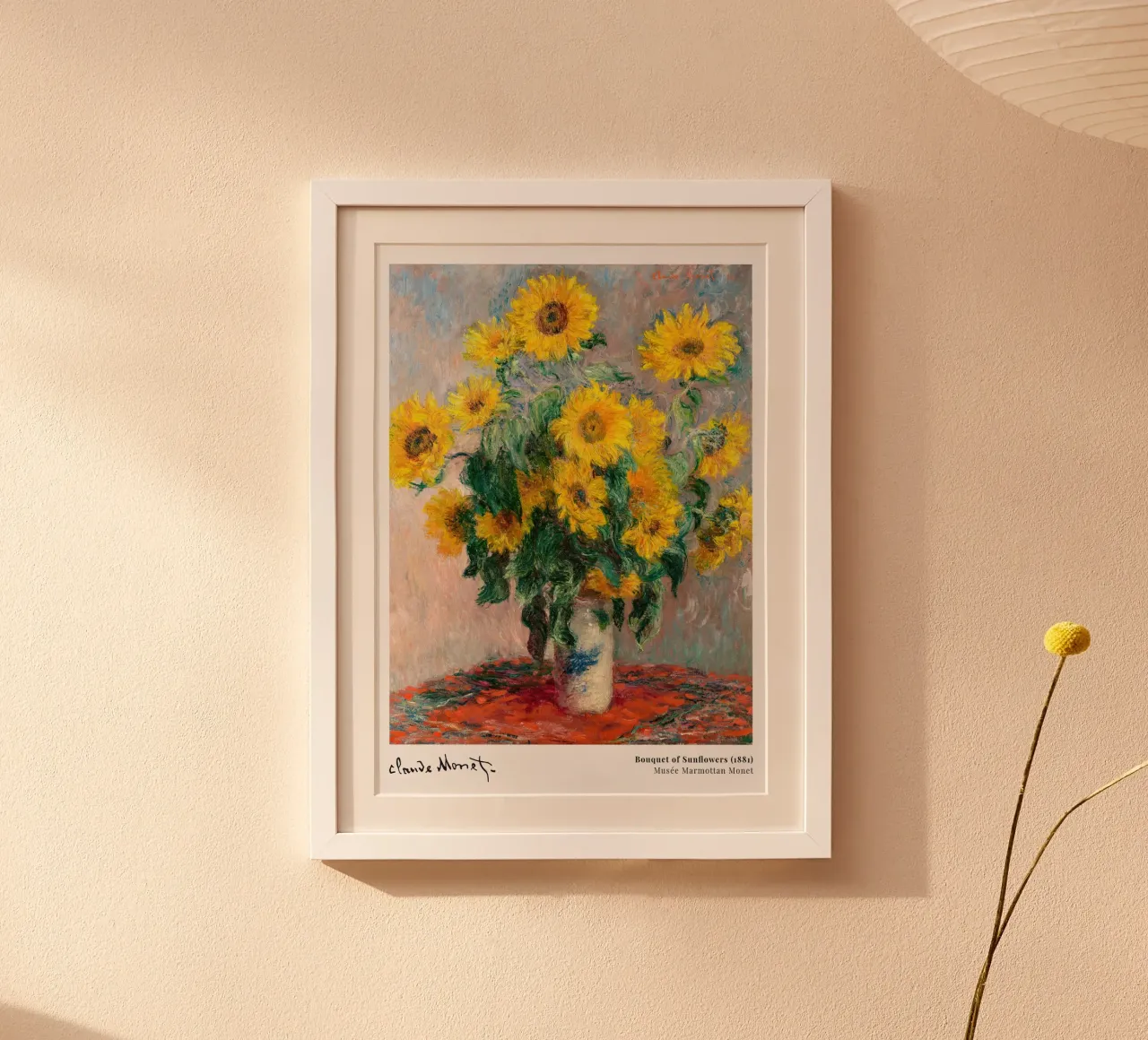 Monet Bouquet of Sunflowers 1881 hahnemühle by Jam Poster