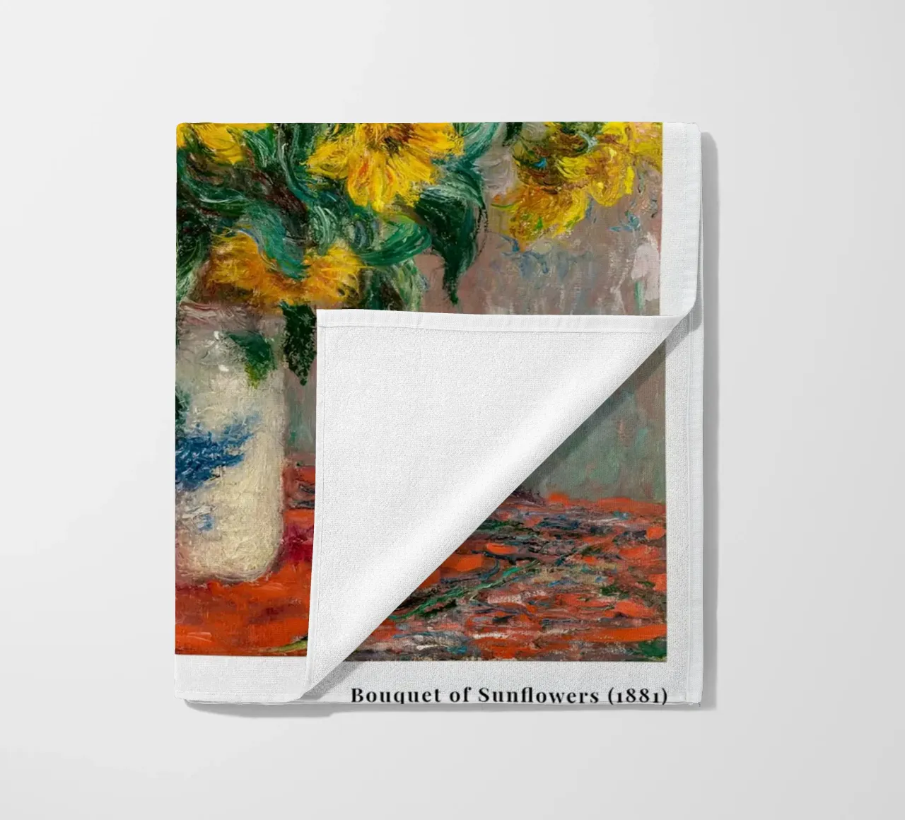Bouquet di girasoli di Monet 1881 telo mare da Jam Poster