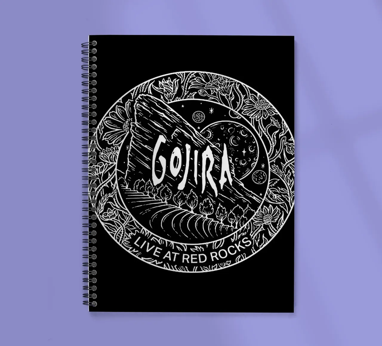 Groupe Gojira carnet à spirale de vanhesling