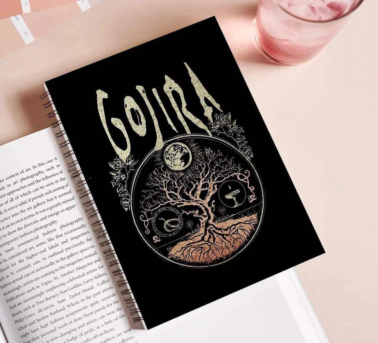 Groupe Gojira carnet à spirale de vanhesling