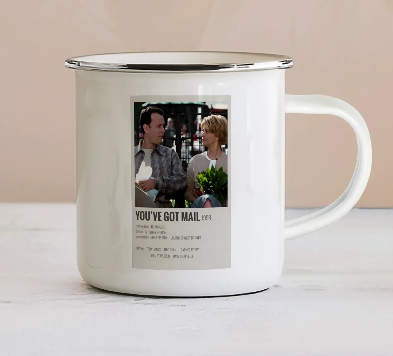 YOU'VE GOT MAIL 1998 emaille mok van MVFminimalist