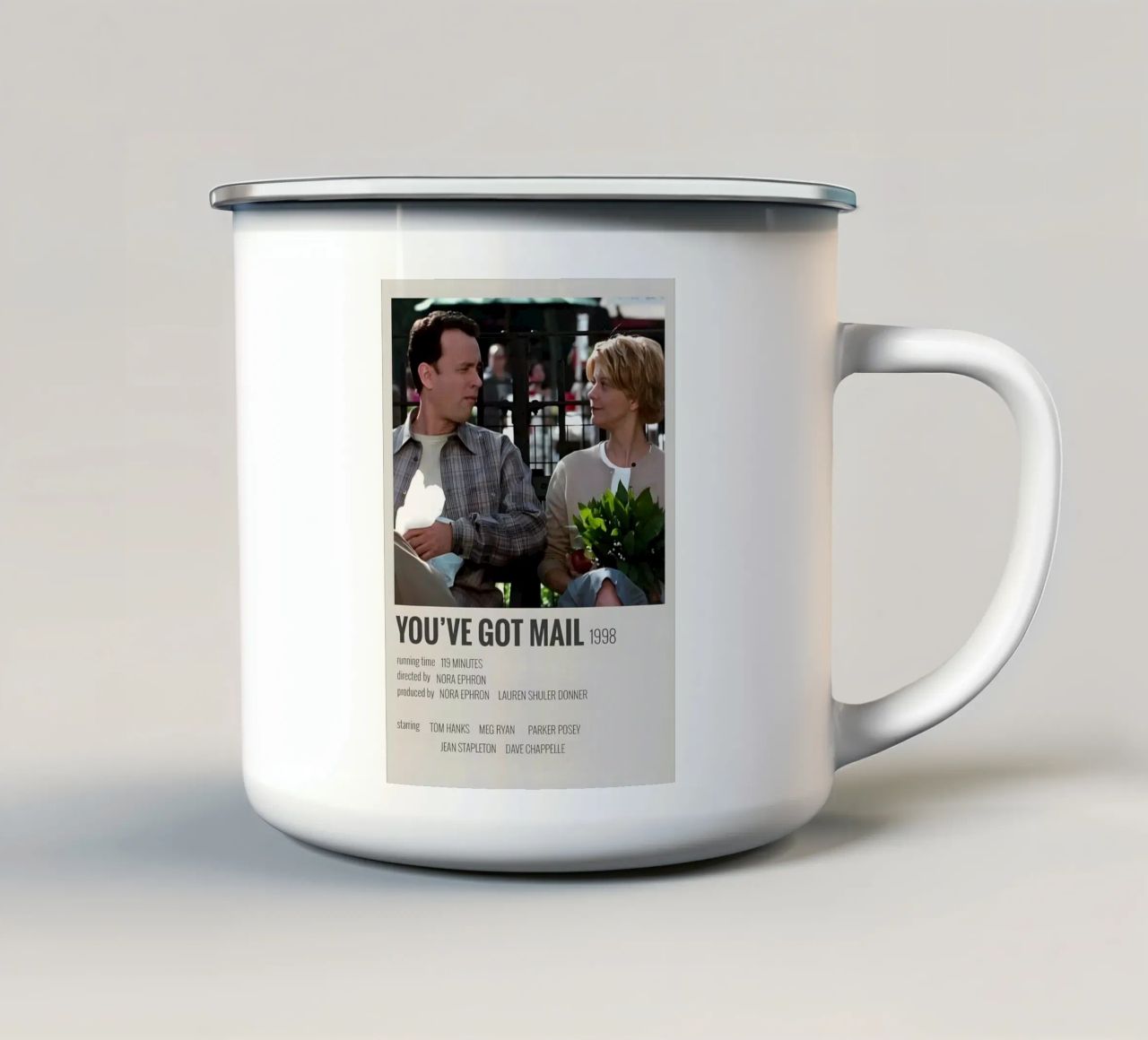 YOU'VE GOT MAIL 1998 tazza in smalto da MVFminimalist