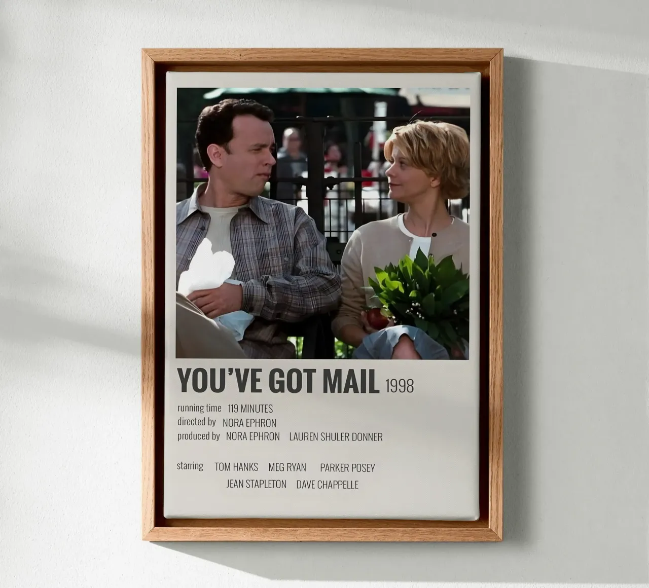 YOU'VE GOT MAIL 1998 tela con Cornice a cassetta da MVFminimalist