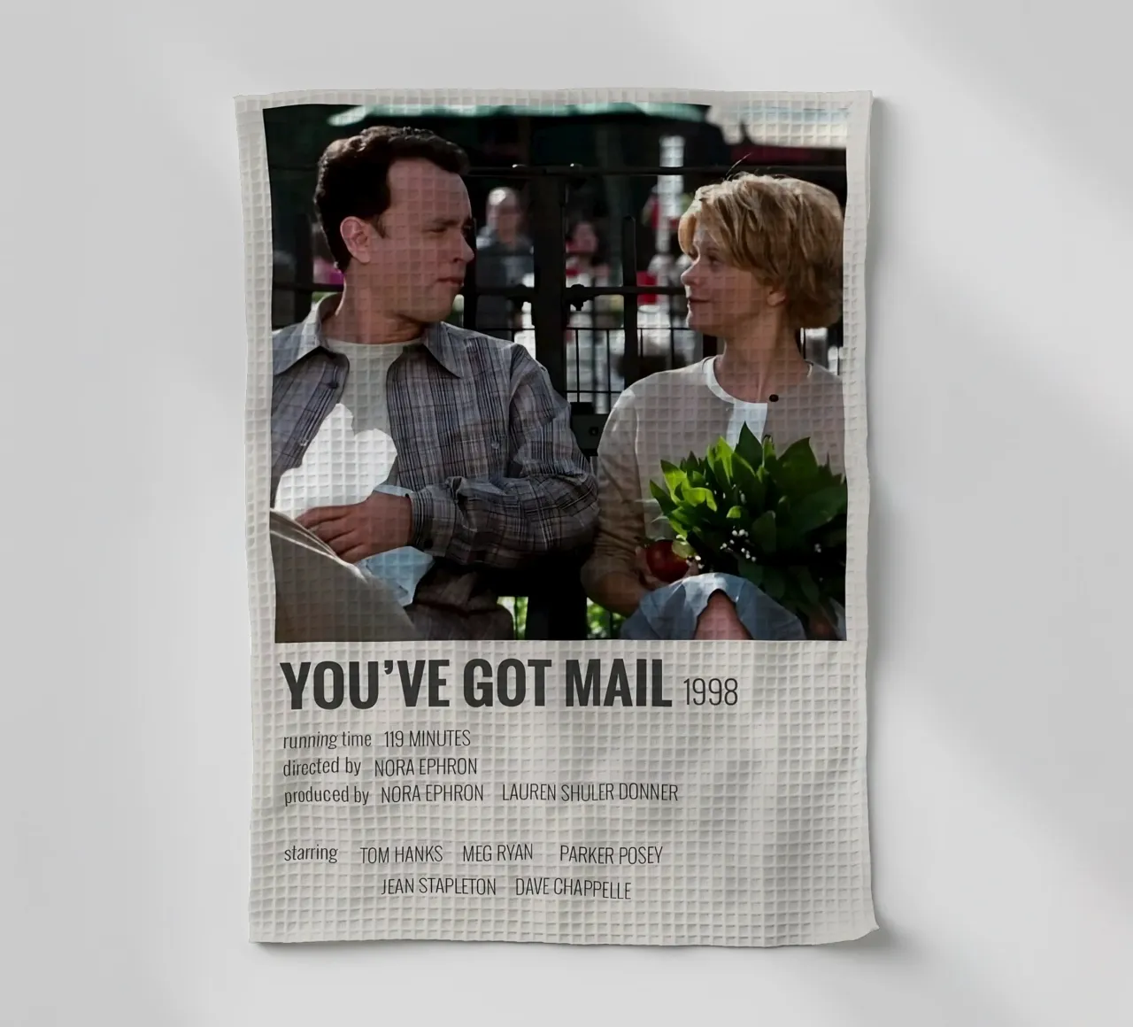 YOU'VE GOT MAIL 1998 canovaccio da cucina da MVFminimalist