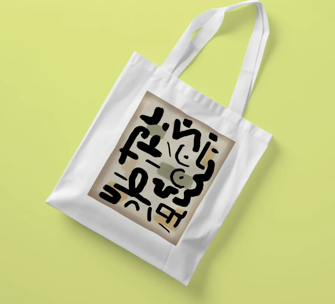 Colpi gestuali borsa in juta da Little Dean