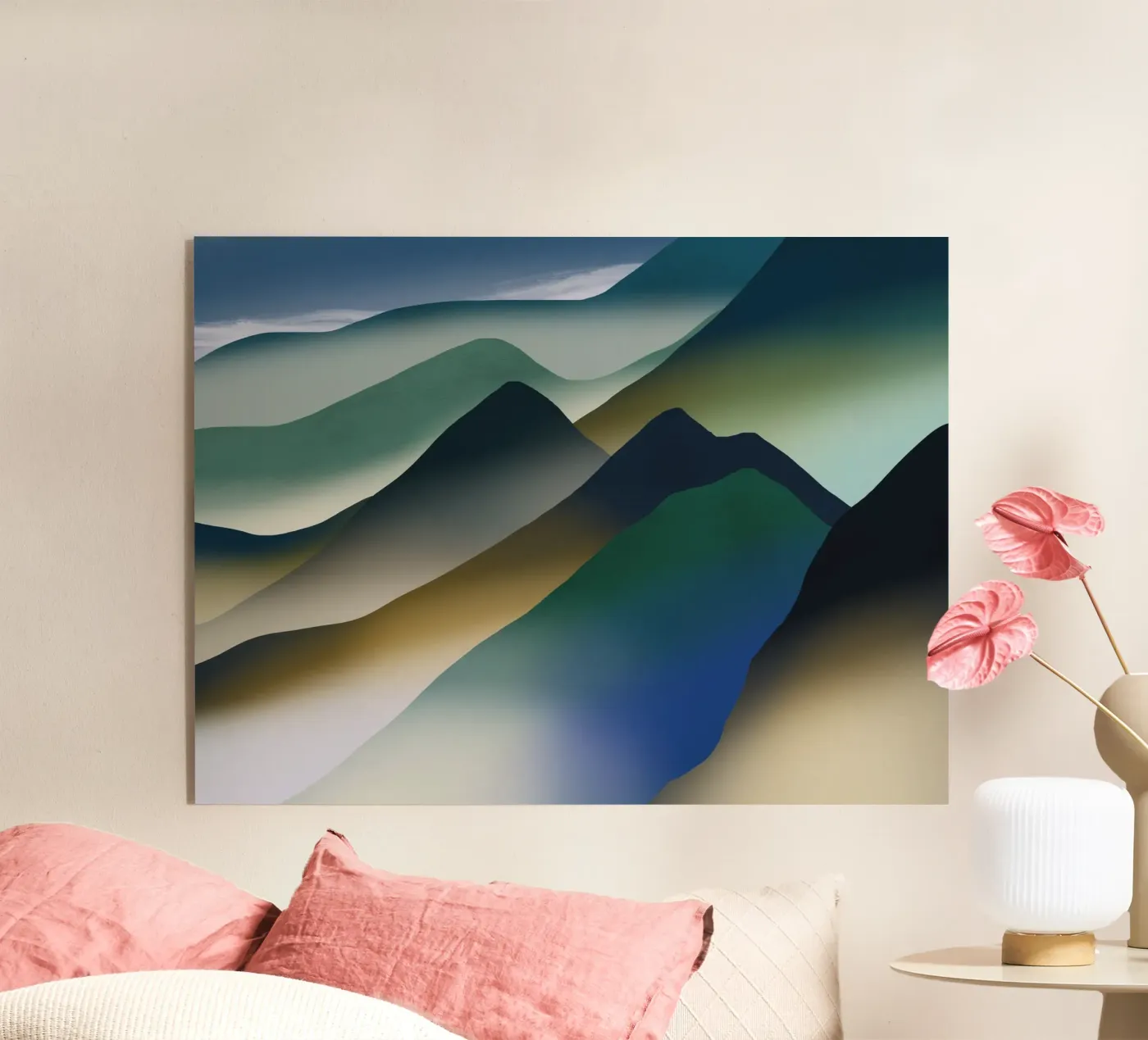 Rolling hills Acryl-Glas von Little Dean