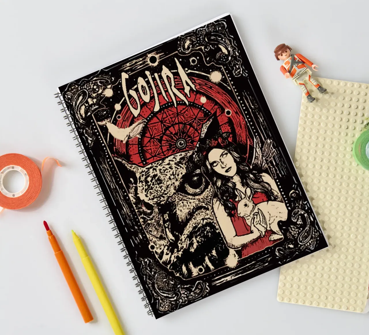 Groupe Gojira carnet à spirale de vanhesling