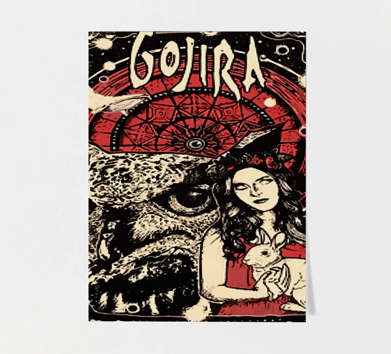 Groupe Gojira planche autocollant de vanhesling