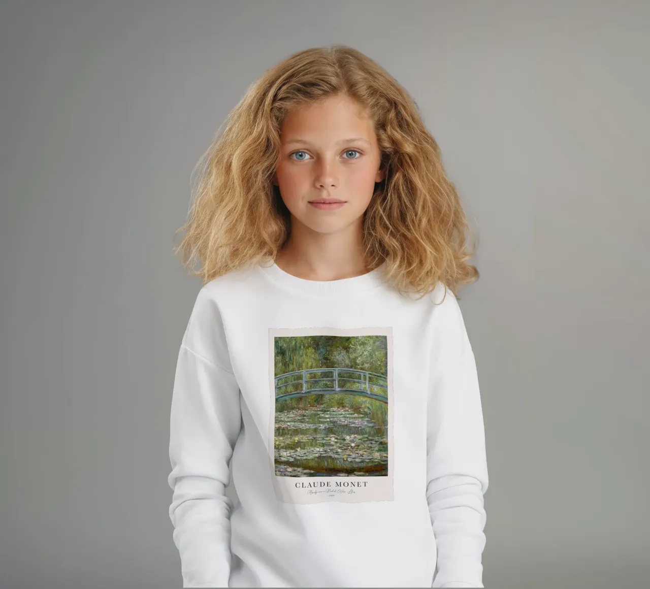 Ponte di Monet su uno stagno di ninfee 1899 felpa bambino da Jam Poster