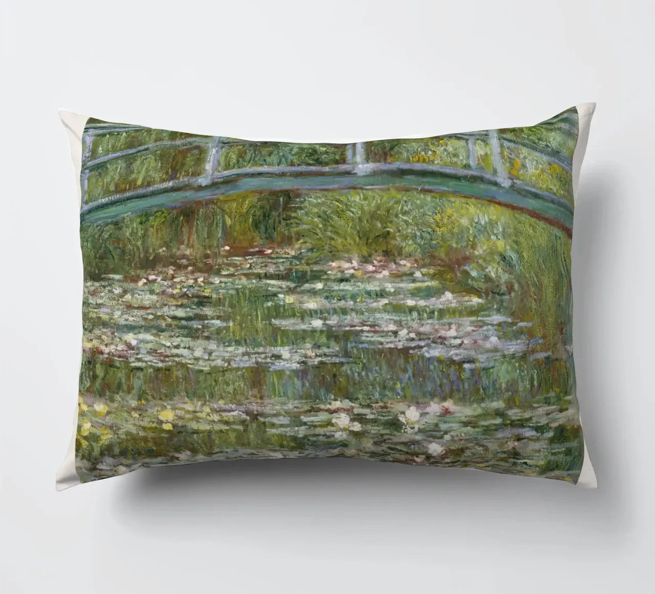 Ponte di Monet su uno stagno di ninfee 1899 cuscino da Jam Poster