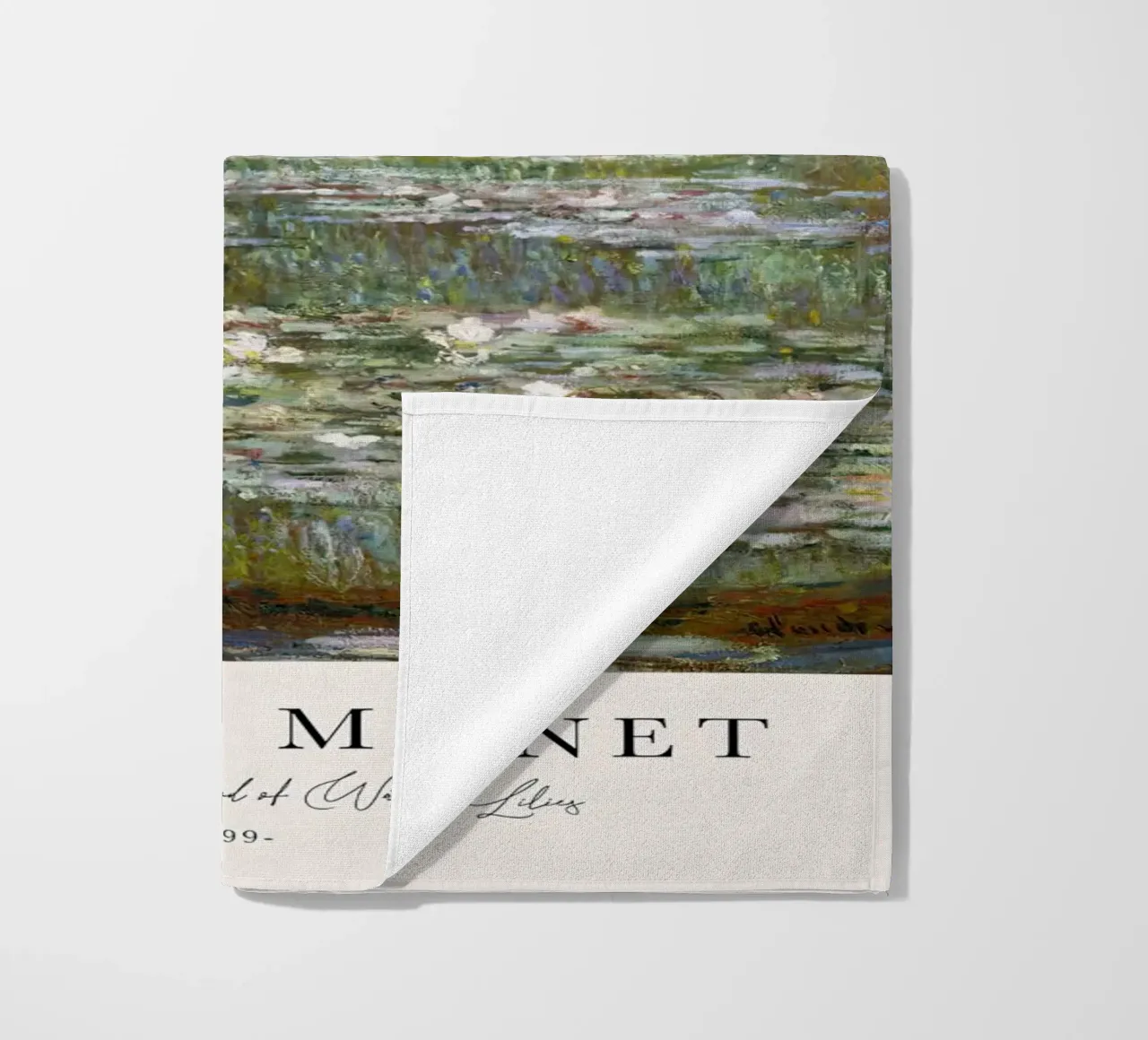 Ponte di Monet su uno stagno di ninfee 1899 telo mare da Jam Poster