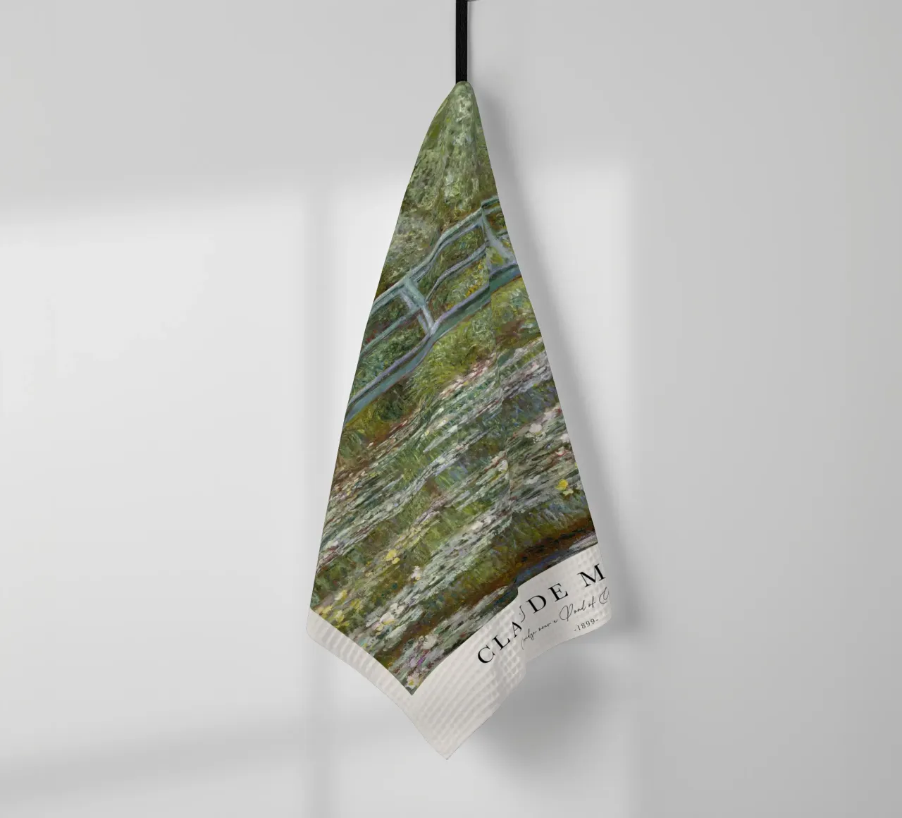 Ponte di Monet su uno stagno di ninfee 1899 canovaccio da cucina da Jam Poster