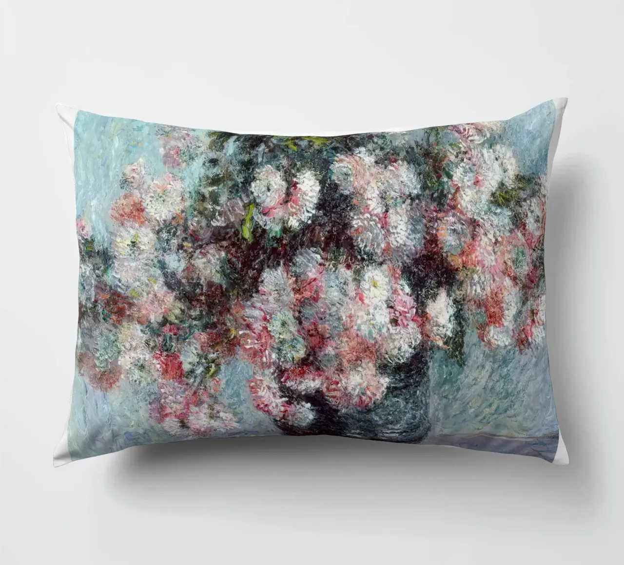 Crisantemi di Monet 1882 cuscino da Jam Poster