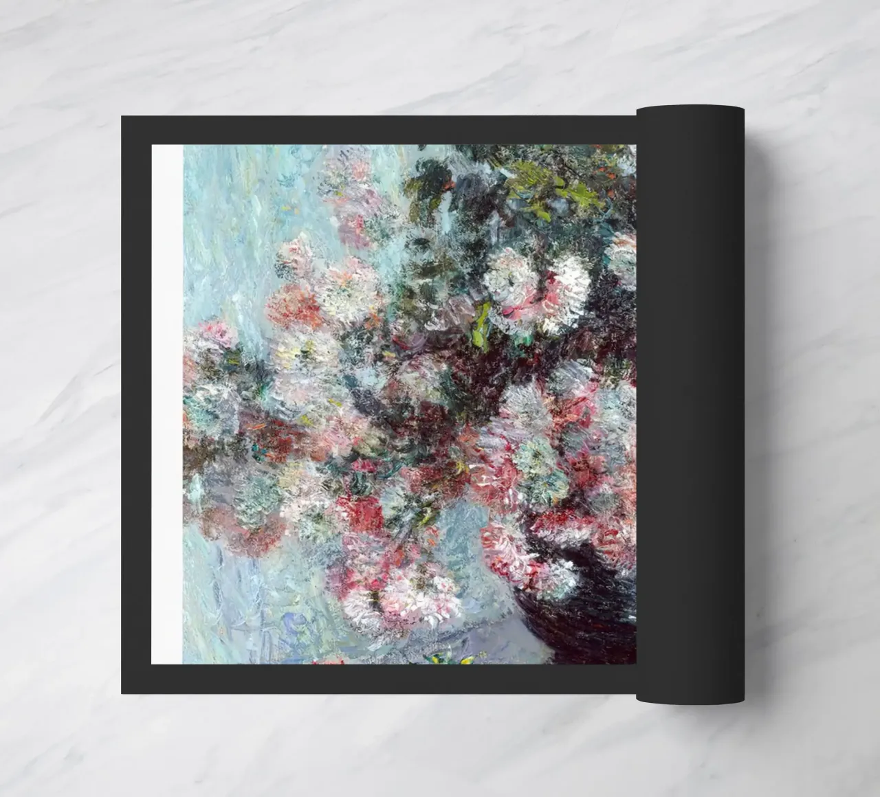 Crisantemi di Monet 1882 zerbino da Jam Poster