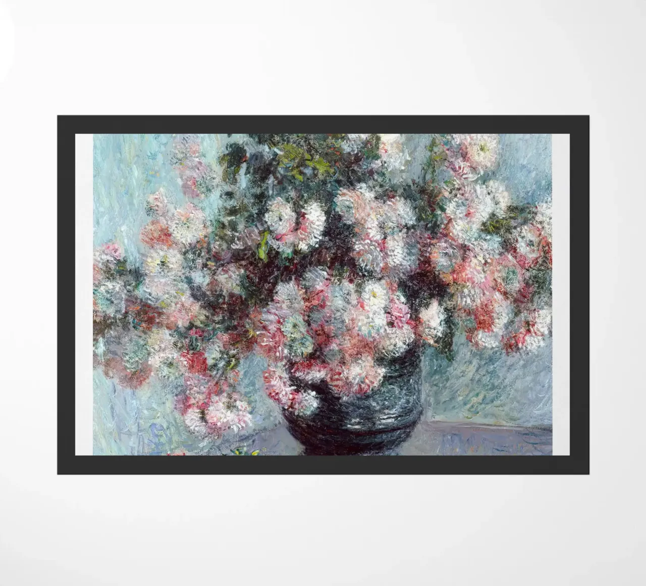 Crisantemi di Monet 1882 zerbino da Jam Poster