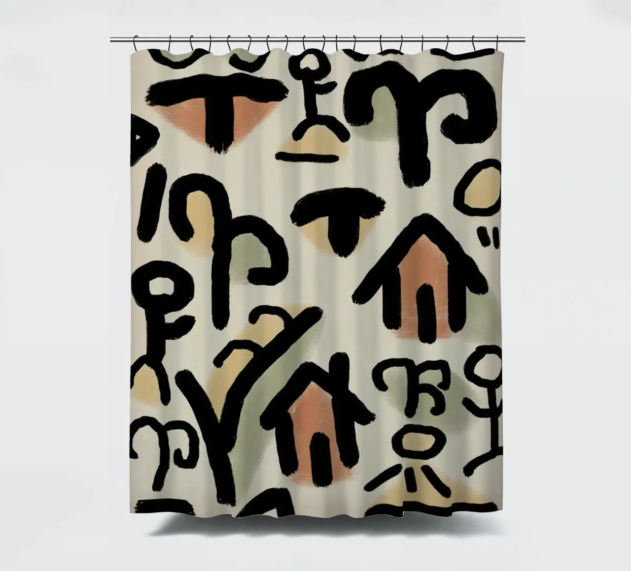 Colpi gestuali 03 tenda da doccia da Little Dean