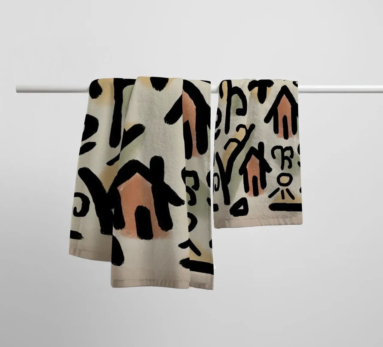 Colpi gestuali 03 asciugamano da bagno da Little Dean