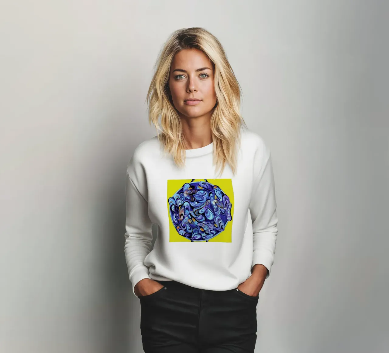 Steaming Pot Of Mussels sweatshirt by Alice Straker