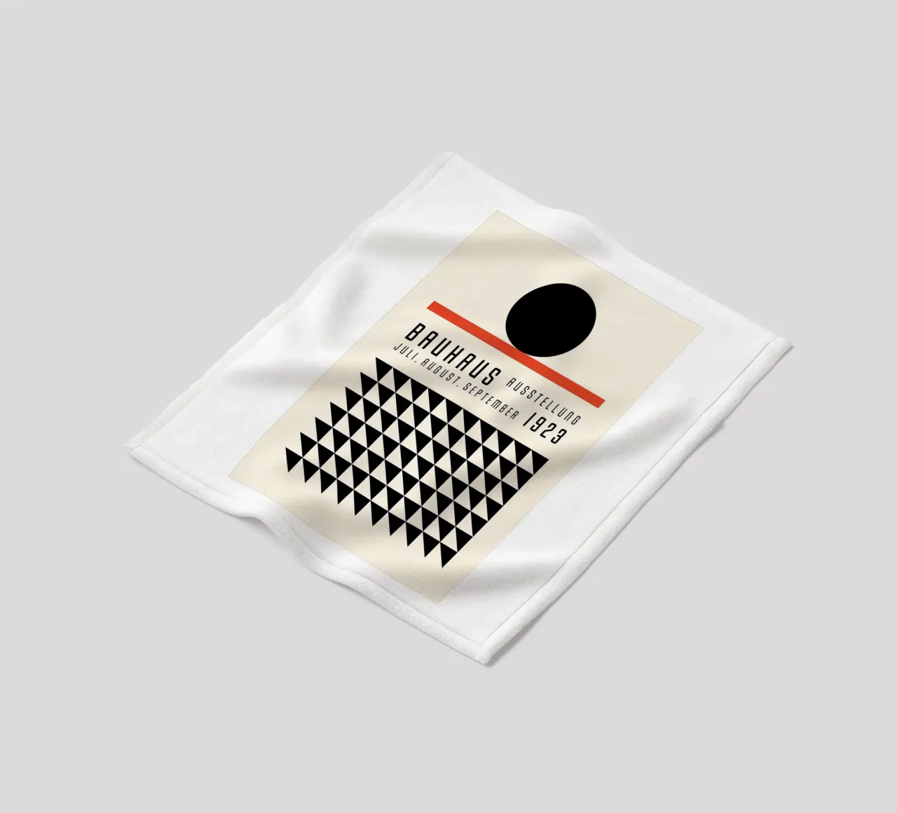 Bauhaus 1923 fleece blanket by Brooke