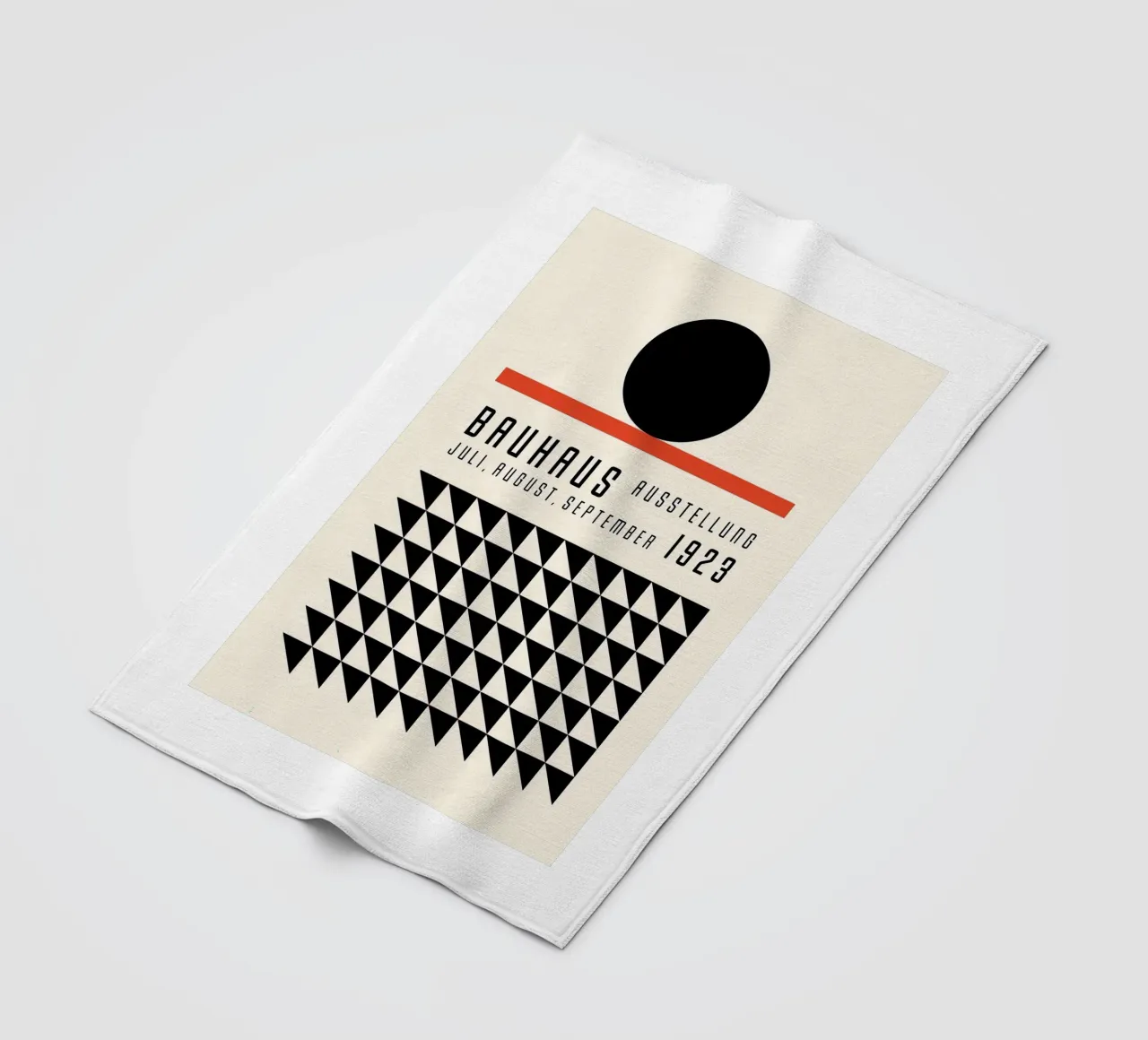 Bauhaus 1923 fleece blanket by Brooke