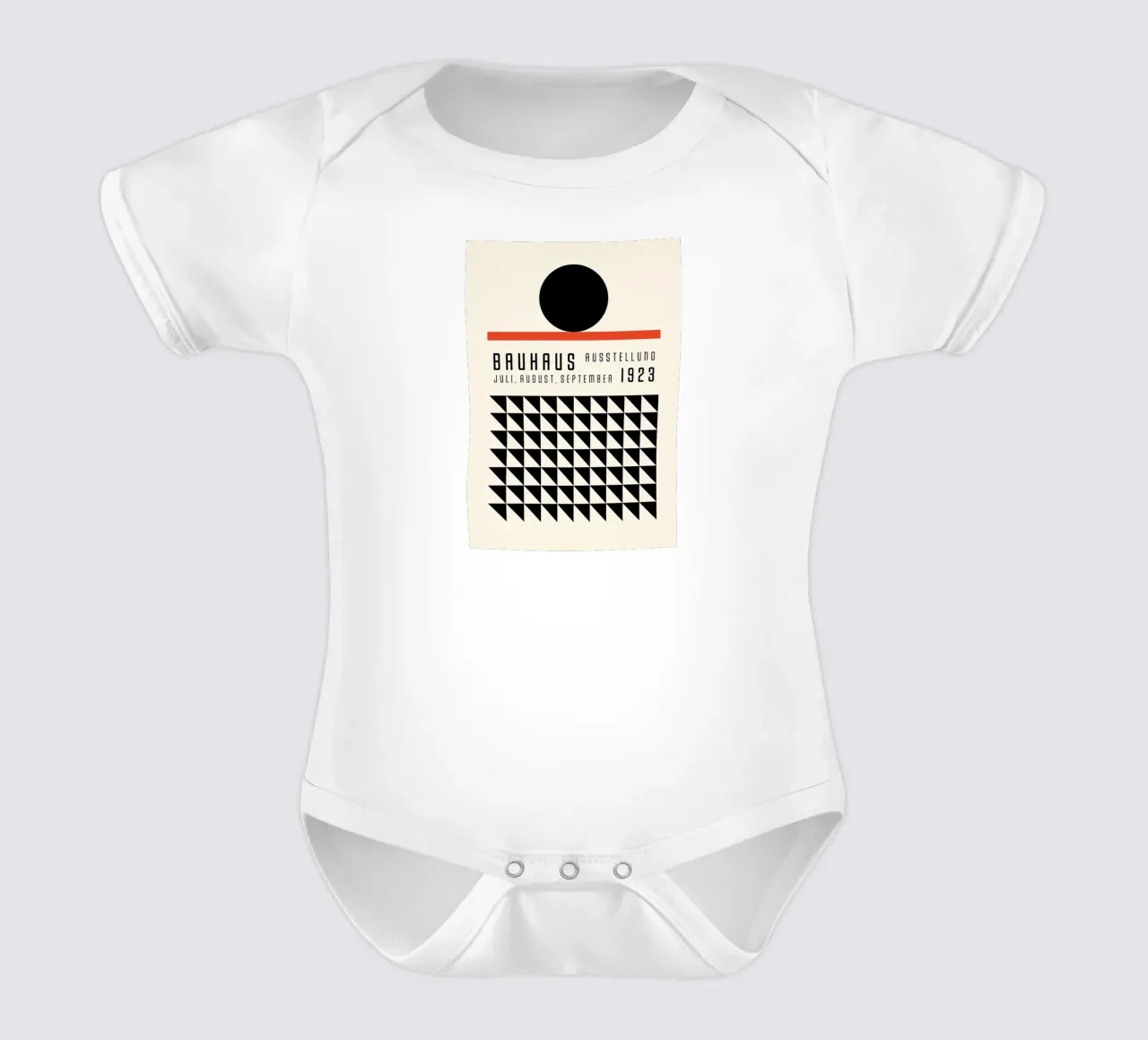 Bauhaus 1923 short-sleeve baby romper by Brooke