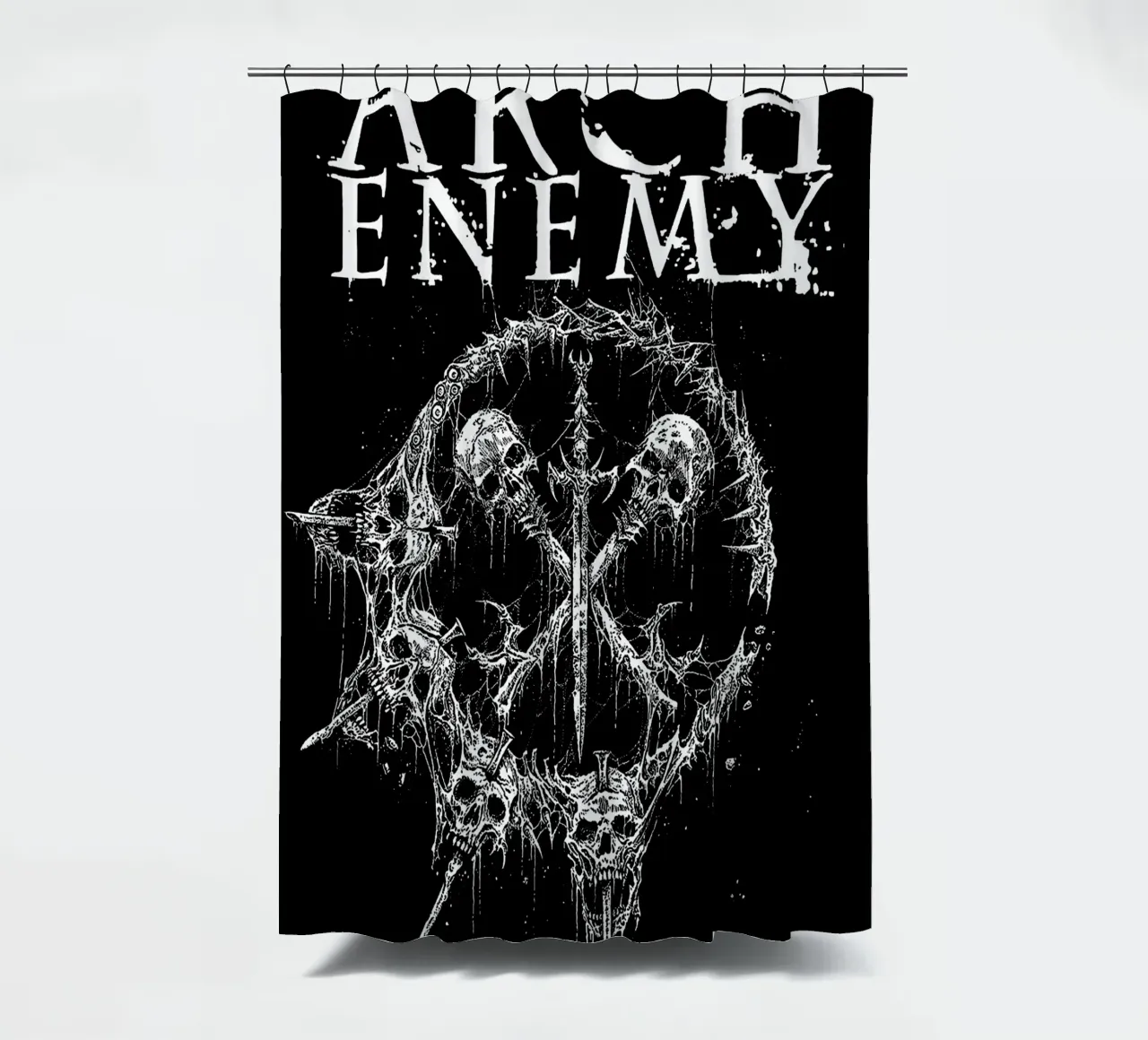 Groupe Arch Enemy rideau de douche de vanhesling