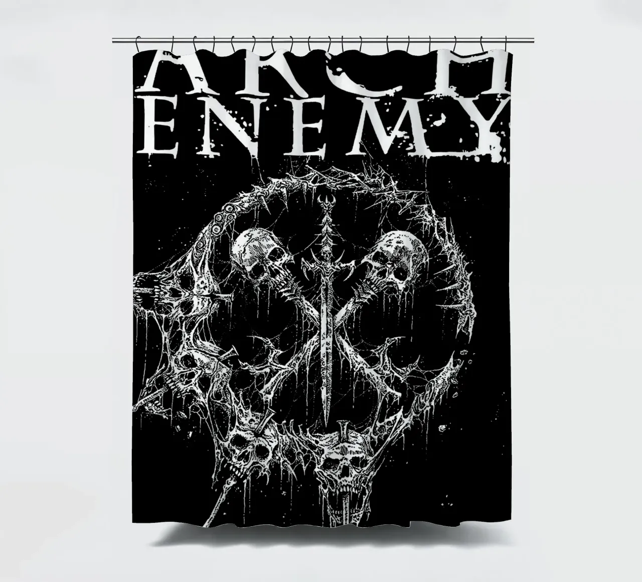 Groupe Arch Enemy rideau de douche de vanhesling