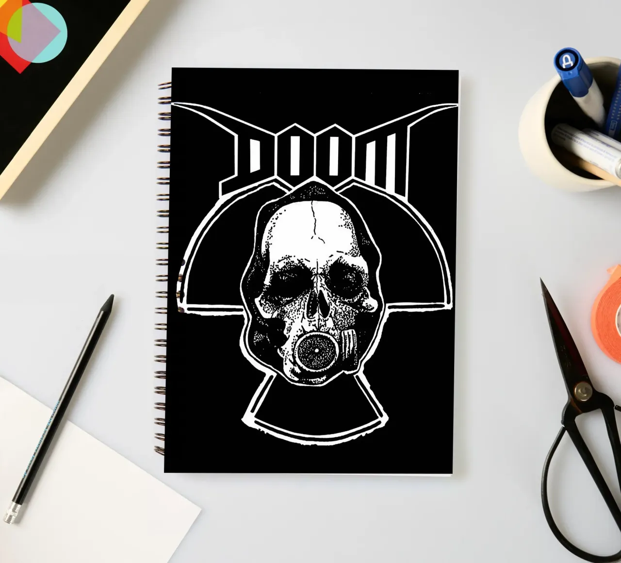 doom band spiral notebook by vanhesling