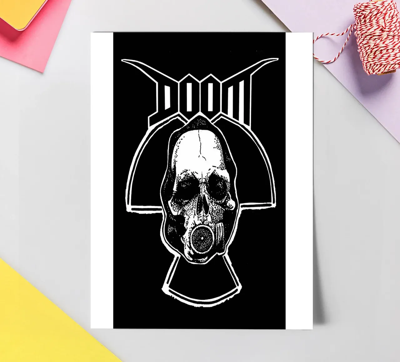 groupe doom planche autocollant de vanhesling
