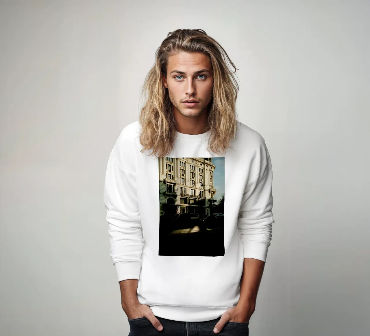 Light Reflections At Sundown sweatshirt van Sebastian Hilgetag