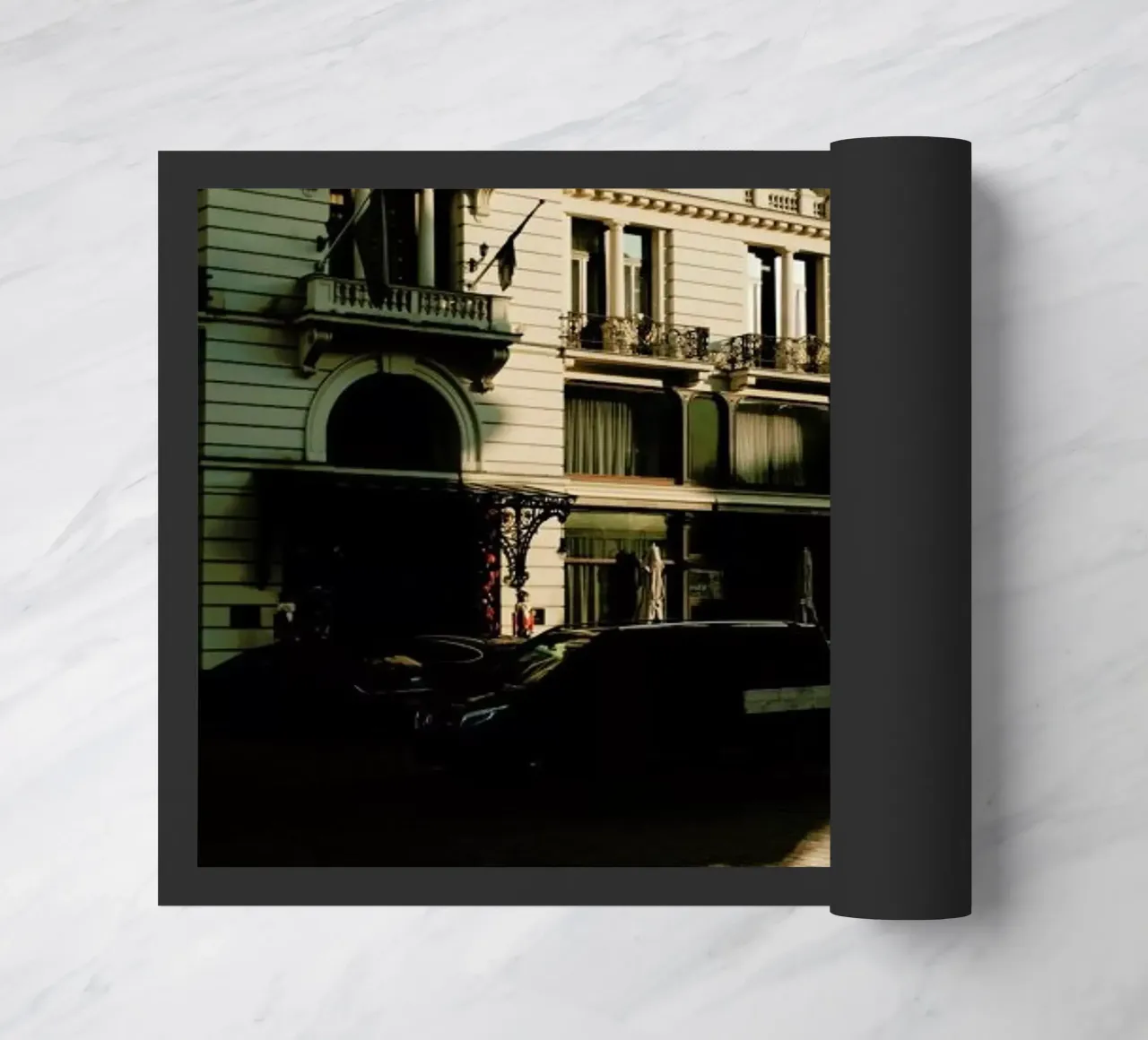 Light Reflections At Sundown doormat by Sebastian Hilgetag